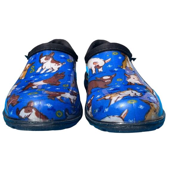 Sloggers Women’s Slip-On Garden Rain Shoes with Baby Goat Print Size 6 EUC - Picture 7 of 14
